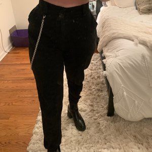 SOLD Black cargo pants with detachable chain